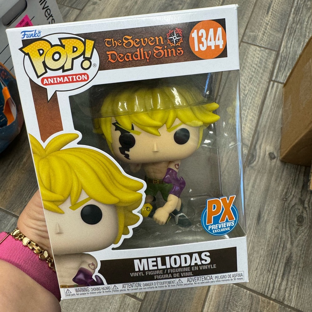 Funko Pop Animation Meliodas The Seven Deadly Sins with Yellow Hair